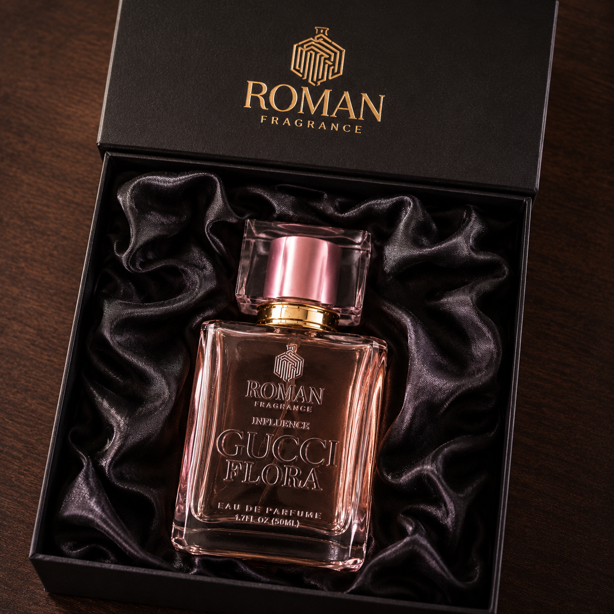Roman Fragrance Gucci Flora Influence Eau De Parfum premium presentation