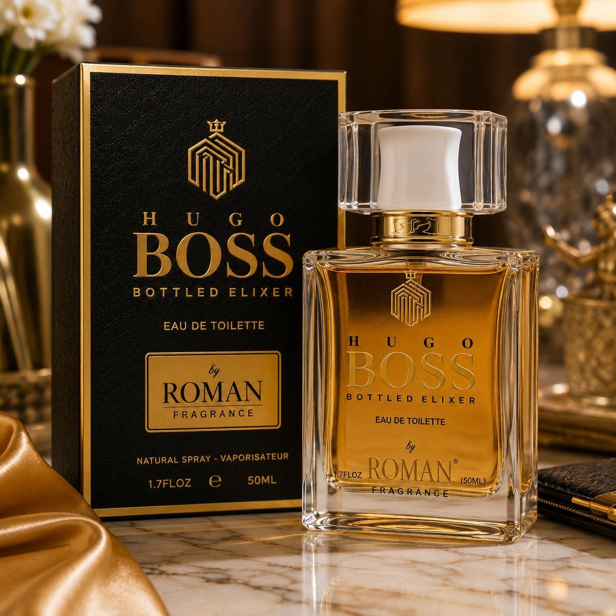 Roman Fragrance Hugo Boss Bottled Elixir Eau De Toilette premium gift box