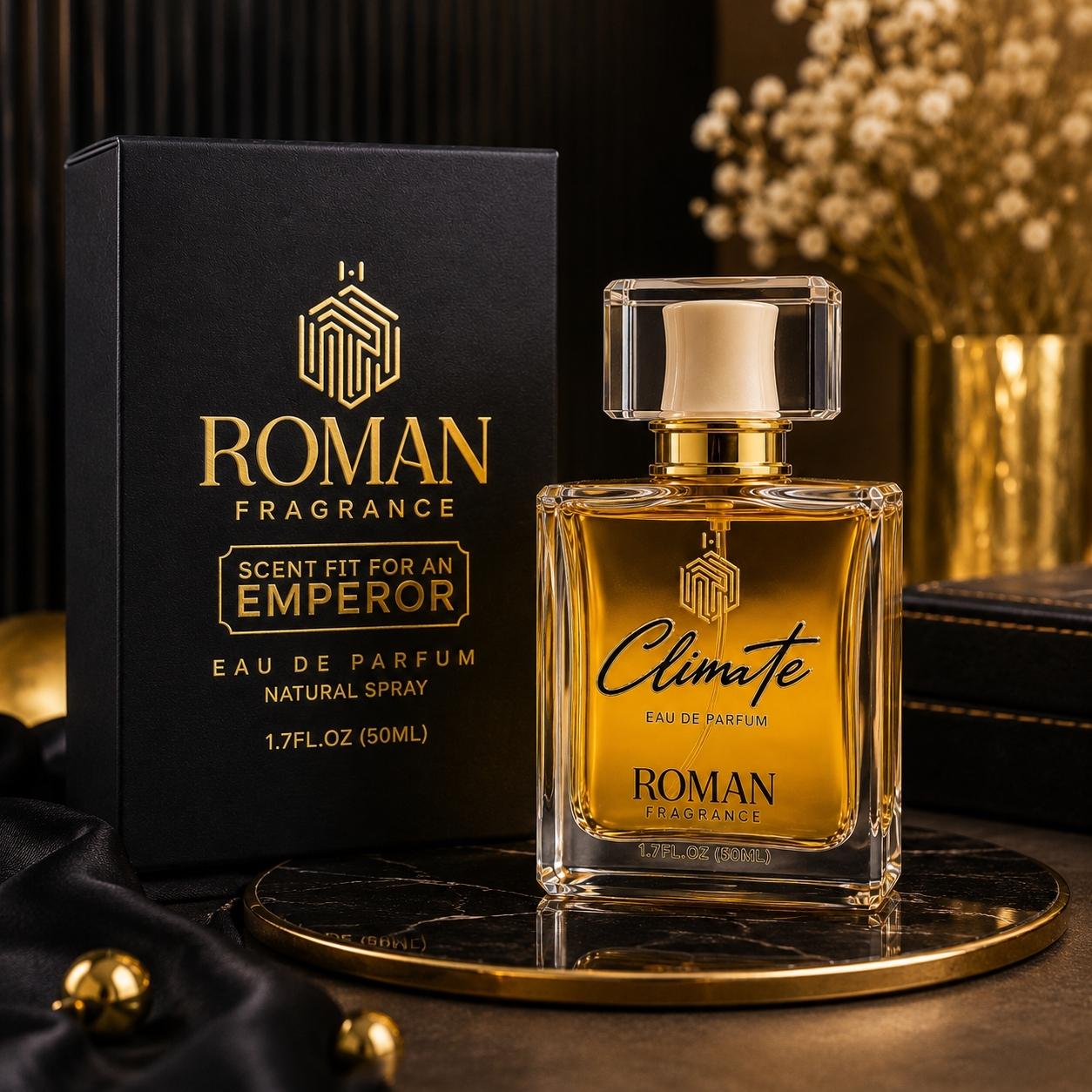 Roman Fragrance Climate Eau De Parfum premium presentation